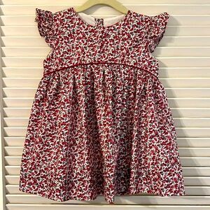 Busy Bee Smocks Floral Blouse Tunic Top Size 6